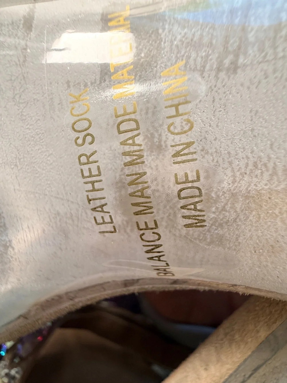 Jonathan Kayne Austria Crystal Clear Platform Heels Taupe Size 8.5 bling